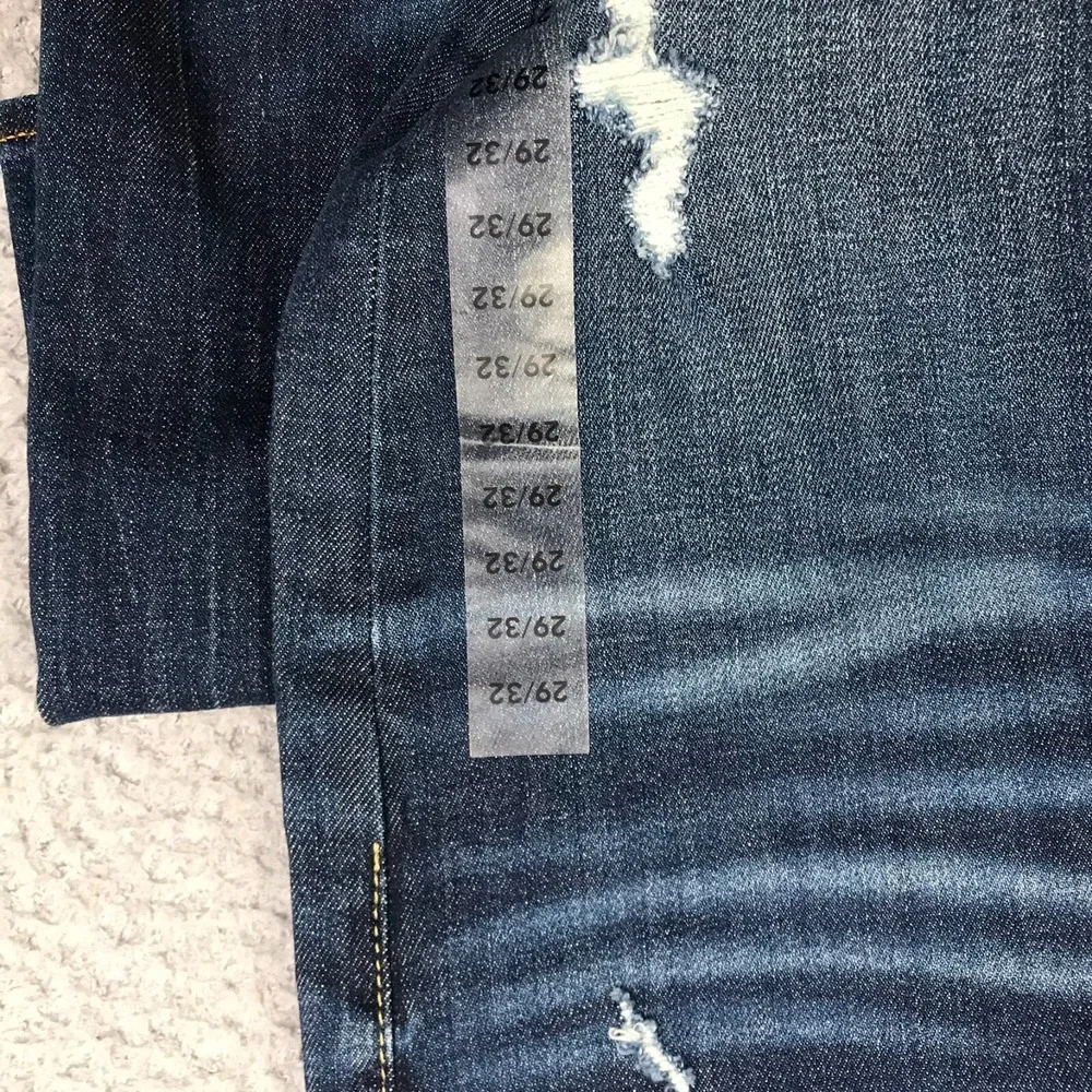 American Eagle Skinny Jeans Mens 29x32 Distresse Dark Wash Stretch Denim NEW NWT